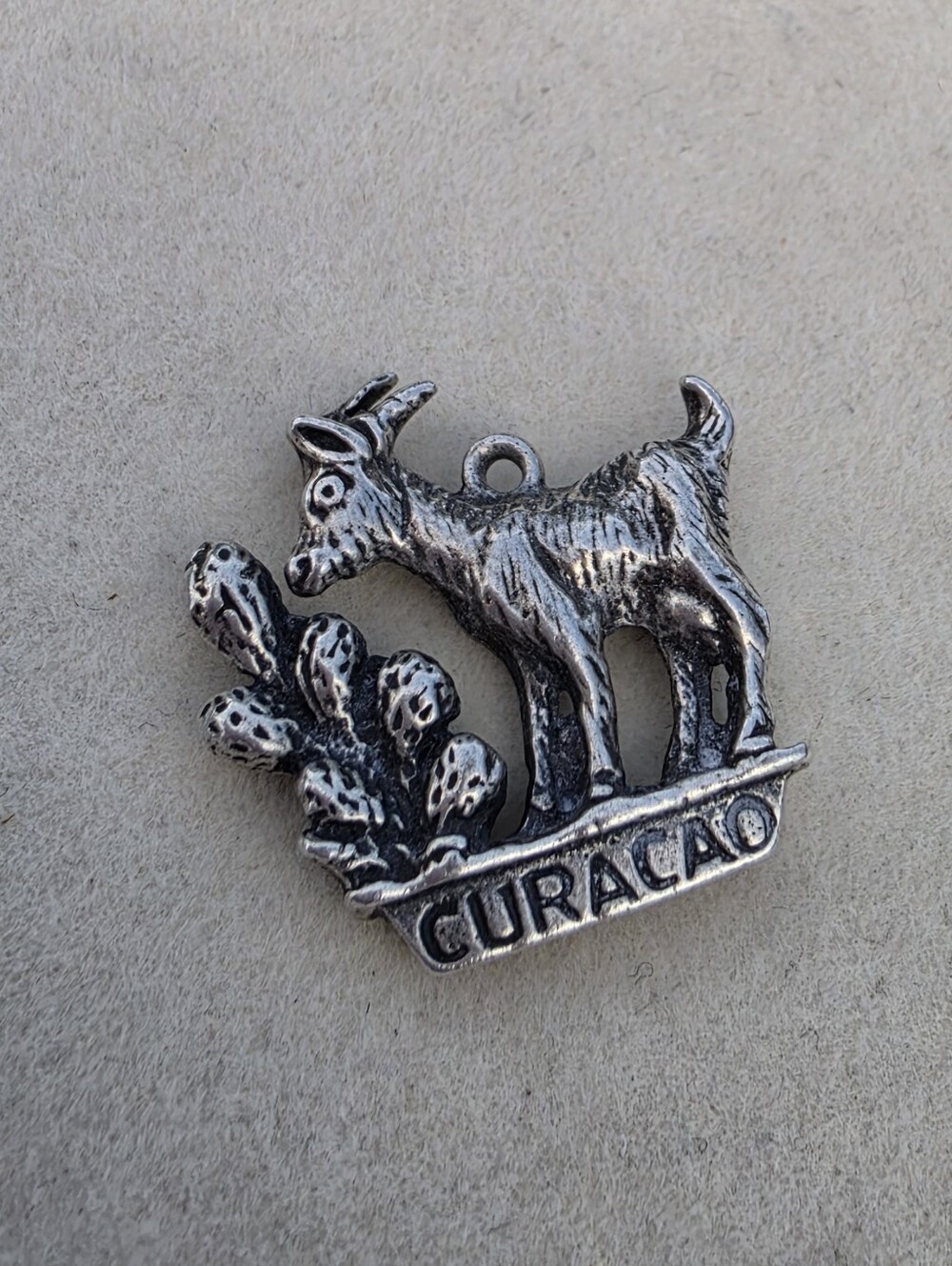 Sterling Silver Curacao Goat Charm